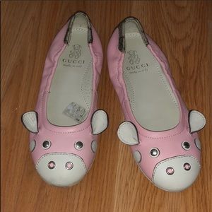 Gucci girl moccasins, size11